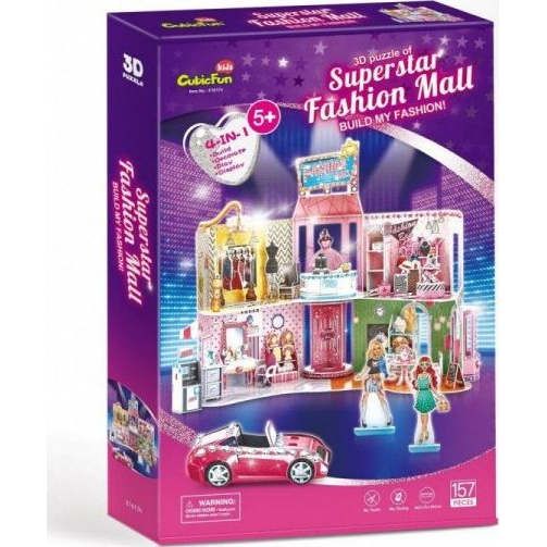 Cubicfun 3D Puzzle 157 Darabos - Szupersztár Divatközpont