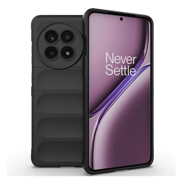 Szilikon telefonvédő (ütésállóság, kameravédő, 3D) FEKETE OnePlus 13R 5G "Gigapack csomagolás" (GP-168022)
