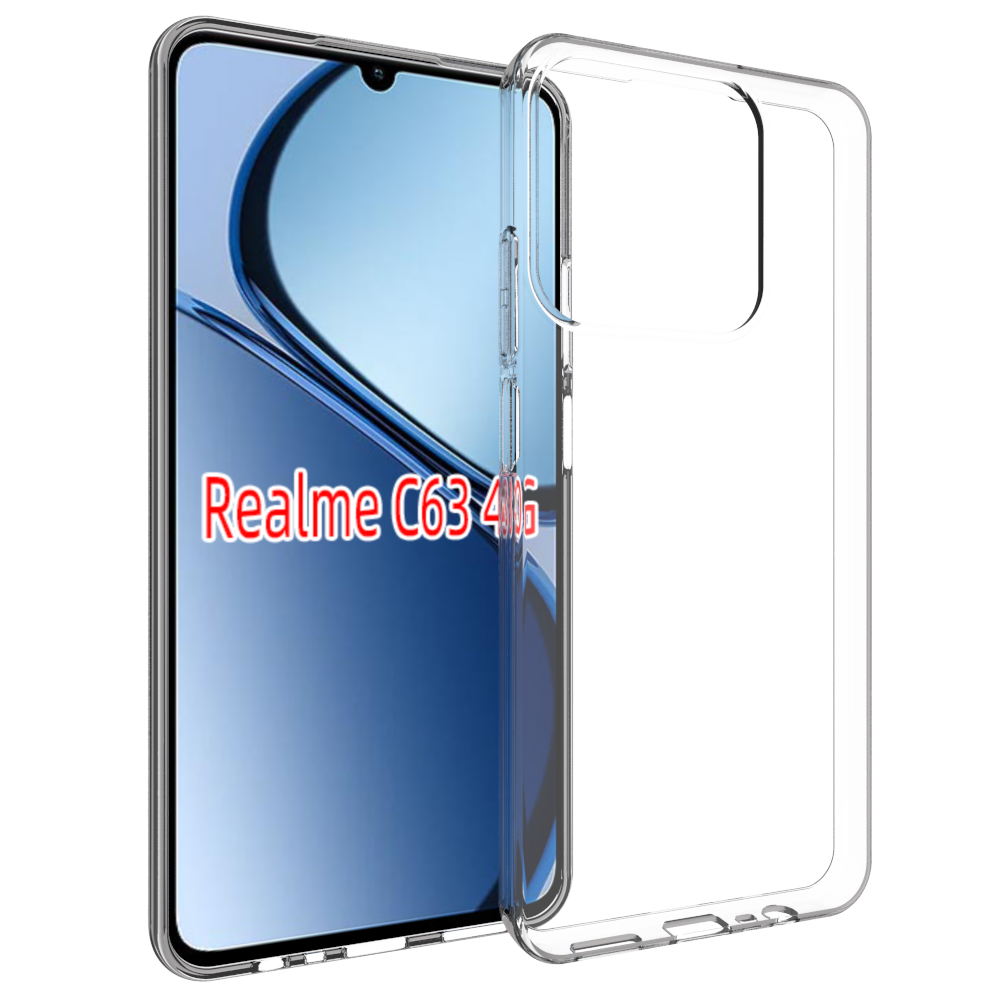 Realme Note 60 szilikon hátlap, Átlátszó (TPU-REALME-N60-TP)