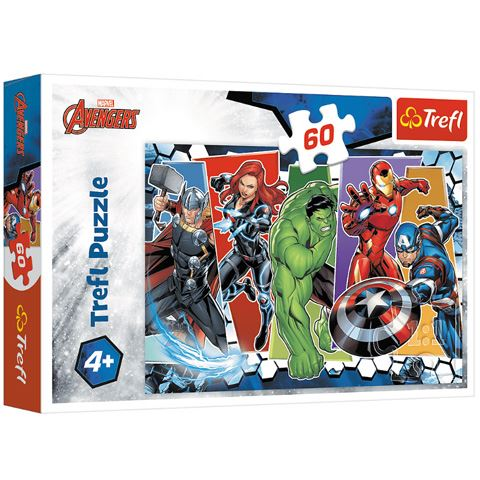 Trefl The Avengers Invincible Пъзел 60 броя Анимации