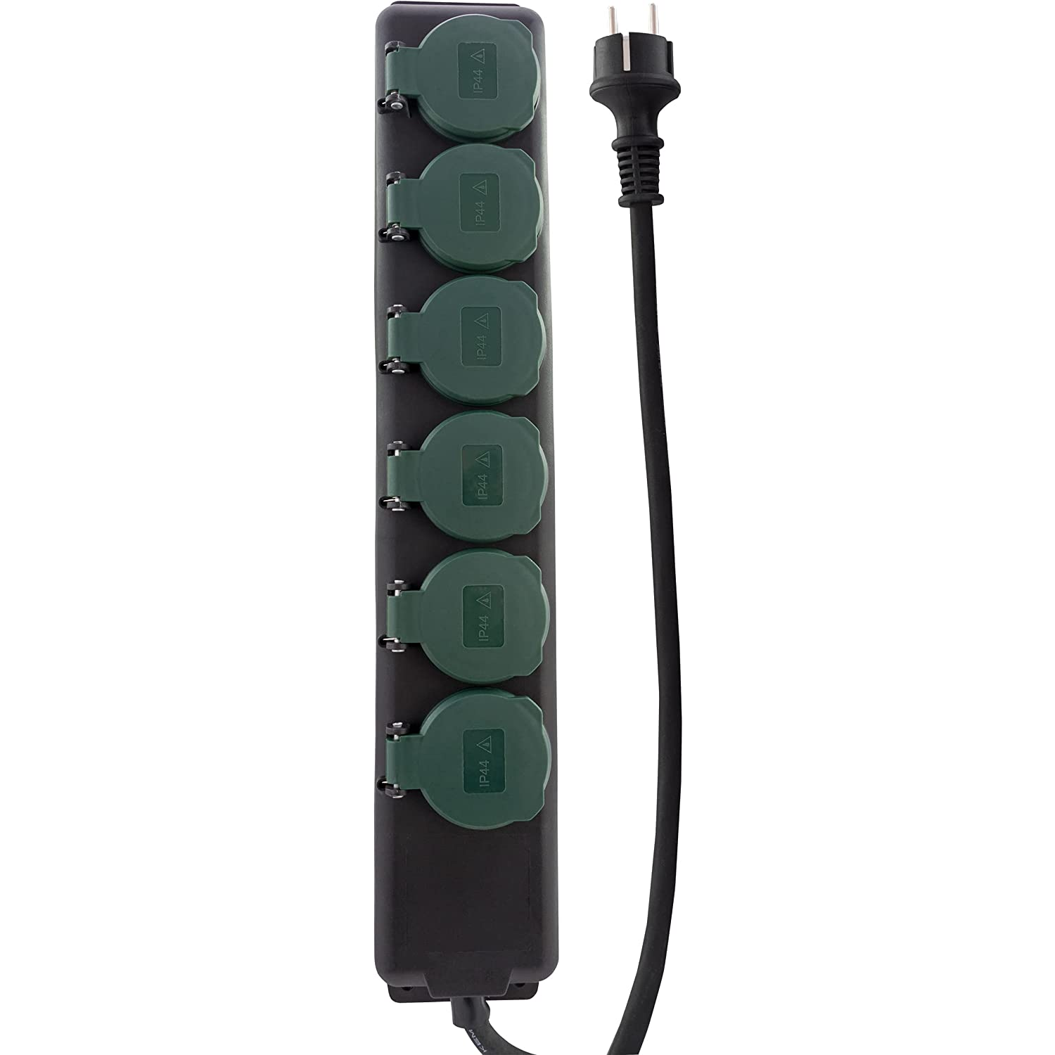 REV 0512469555 250V Elosztó 6 aljzatos 1.4m - Fekete (0512469555)