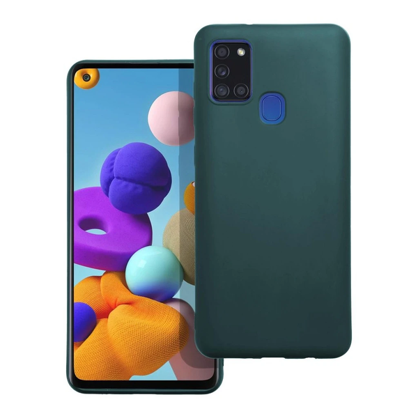 Samsung Galaxy A21S tok készülékhez matt sötétzöld