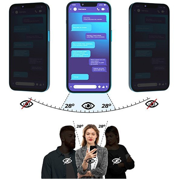 Matowe szkło prywatyzujące GrizzGlass SecretGlass do  ZTE nubia RedMagic 10 Air