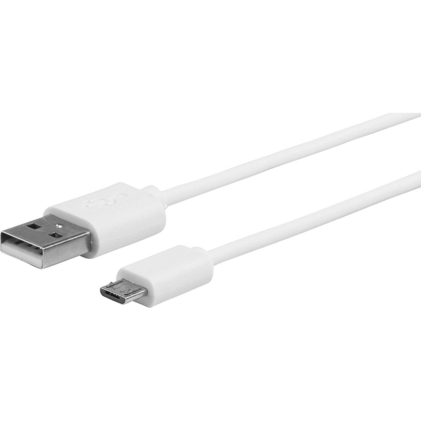 eSTUFF ES603007 cavo USB USB 2.0 1 m USB A Micro-USB B Bianco