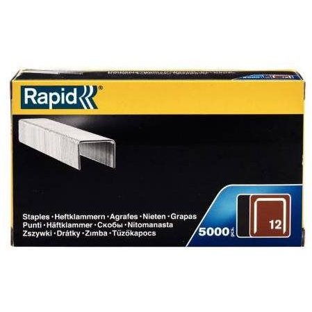 RAPID tűzőkapocs 12/10 mm, 5000 db, dobozban (463100519)