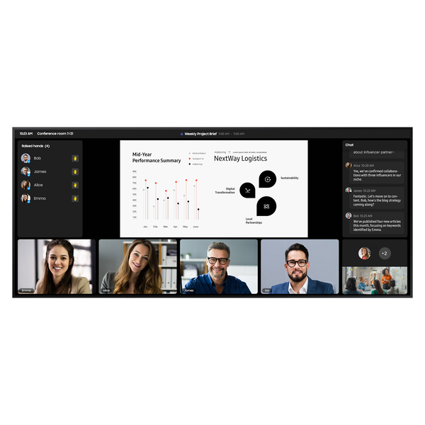 Samsung LH105QPD5BGXEN tartalomszolgáltató (signage) kijelző 2,67 M (105") Wi-Fi 500 cd/m² 5K Ultra HD Fekete Tizen 7.0 24/7