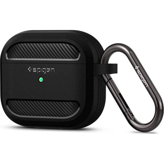 Калъф Spigen RUGGED ARMOR APPLE AIRPODS 3, матиран, черен