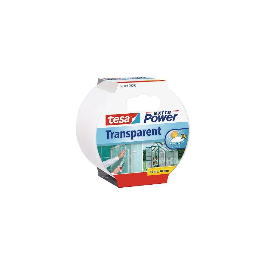 Tesa 56349 Extra Power 10mx50 mm átlátszó szövetszalag (56349-00000-04)