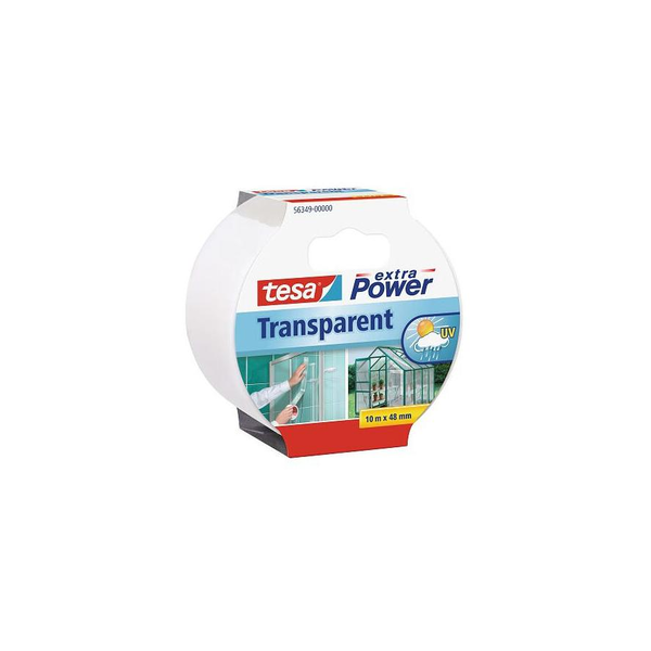 Самозалепваща лента Tesa Extra Power с текстилна армировка, прозрачна
