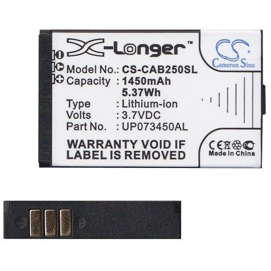 Cameron Sino CAT UP073450AL kompatibilis 3.7V/1450mAh Li-Ion akkumulátor (CS-CAB250SL)
