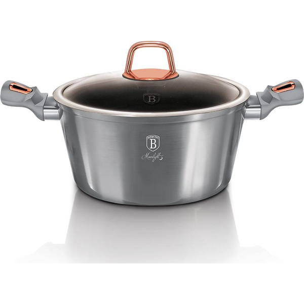 BerlingerHaus BH/6011 Moonlight Collection Lábas - Kovácsolt Alumínium, Metál Szürke