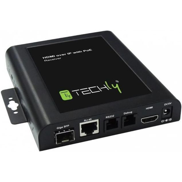 Techly IDATA EXTIP-VWR audio/video extender AV-receiver Zwart