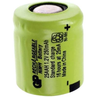 1/3 AA akku NiMH 1,2V 250 mAh Flat-Top GP Batteries GP25AAH