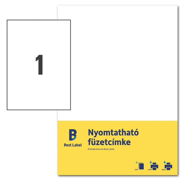 Avery Zweckform ZF300-10 210x297mm Nyomtatható füzetcímke - Fehér
