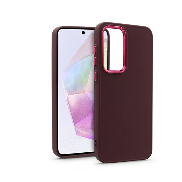 Haffner Frame Samsung SM-A356 Galaxy A35 5G szilikon tok bíbor színű (HF268458) (HF268458)