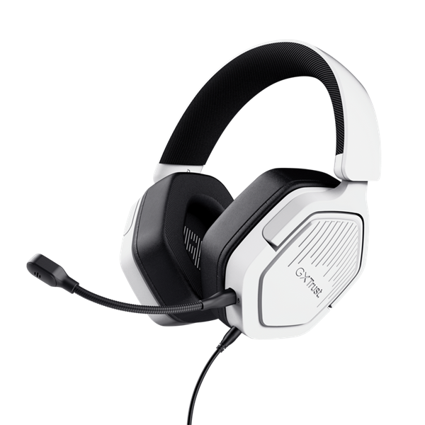 Trust GXT492W Carus Headset Ledningsført Spil Hvid
