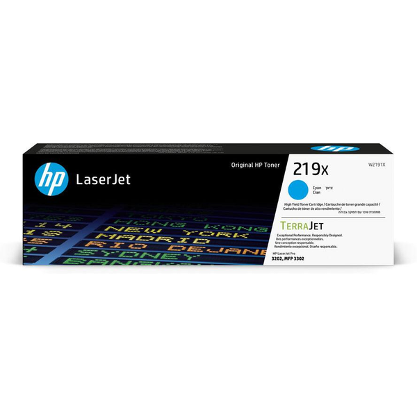 HP 219X Cyn LaserJet Toner Cartridge cartuccia toner 1 pz