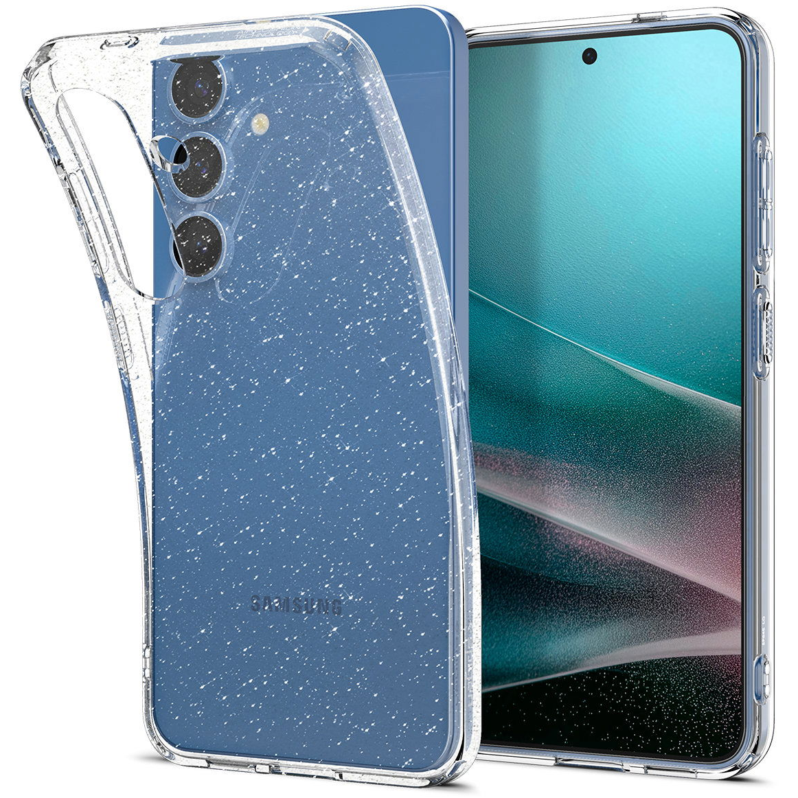 Spigen Liquid Crystal Glitter Crystal Quartz Samsung Galaxy S 2025+ tok (ACS08976)