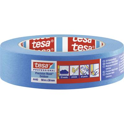 Tesa  PRECISION OUTDOOR (04440-00002-00) Krepp szalag ® Professional Kék (H x Sz) 50 m x 30 mm 1 db