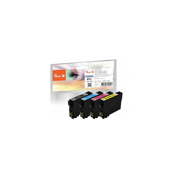 Peach PI200-994 inktcartridge 4 stuk(s) Compatibel Hoog (XL) rendement Zwart, Cyaan, Magenta, Geel