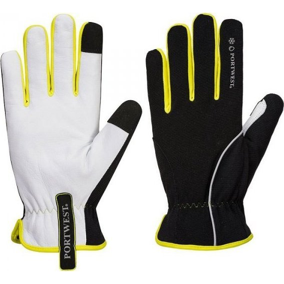 Portwest PW3 Winter Kesztyű - M, Fekete/Sárga (A776BKYM)