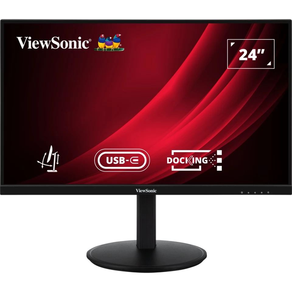 Viewsonic VG Series VG2409U-2 computerskærm 60,5 cm (23.8") 1920 x 1080 pixel Fuld HD LED Sort