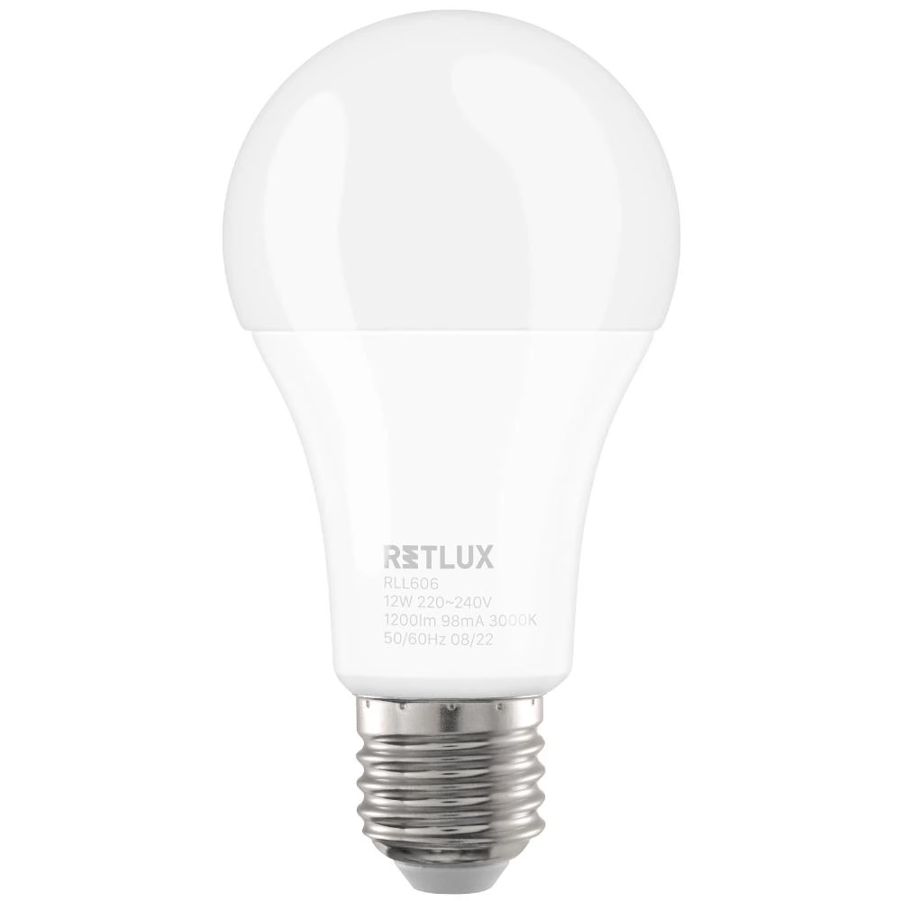 Retlux LED izzó 12W 1620lm 3000K E27 - Meleg fehér (RLL 606 A60 E27)