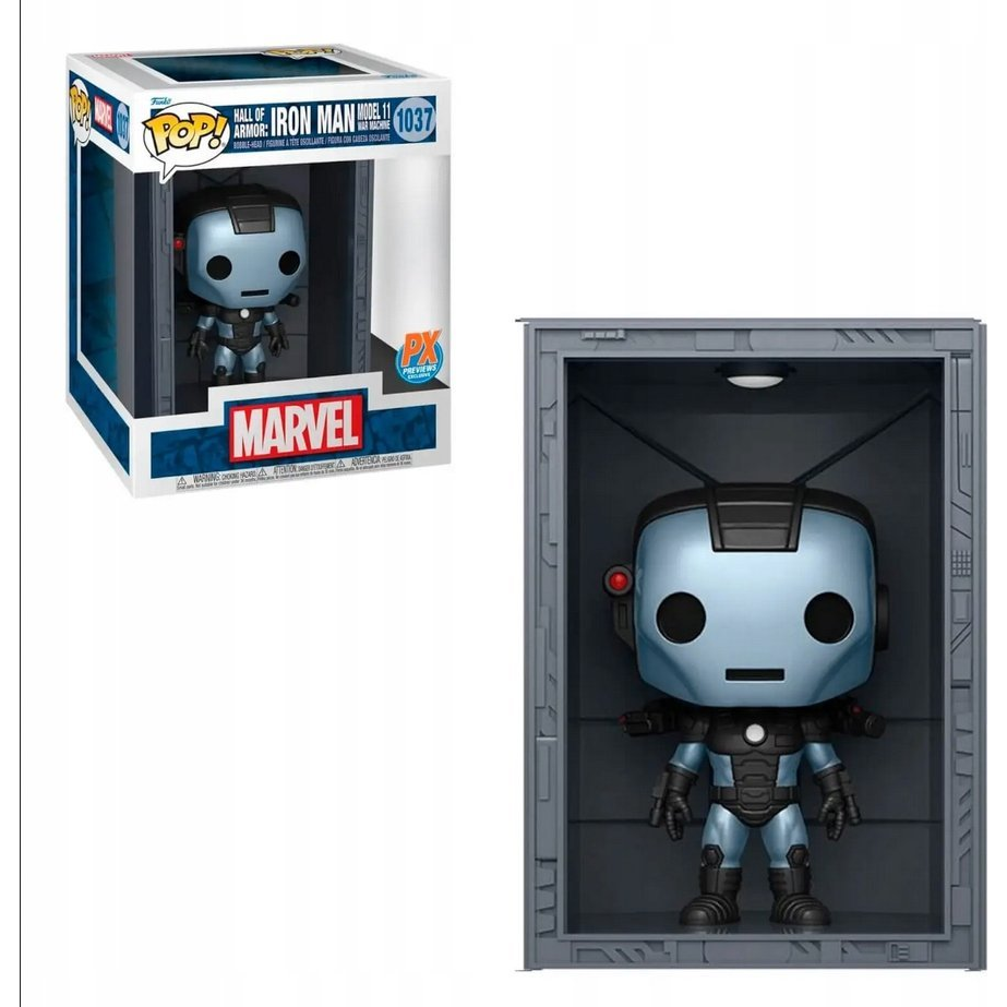 Funko Pop! Deluxe: Marvel Hall of Armor: Iron Man Model 11 War Machine (Mettalic) #1037 ( )