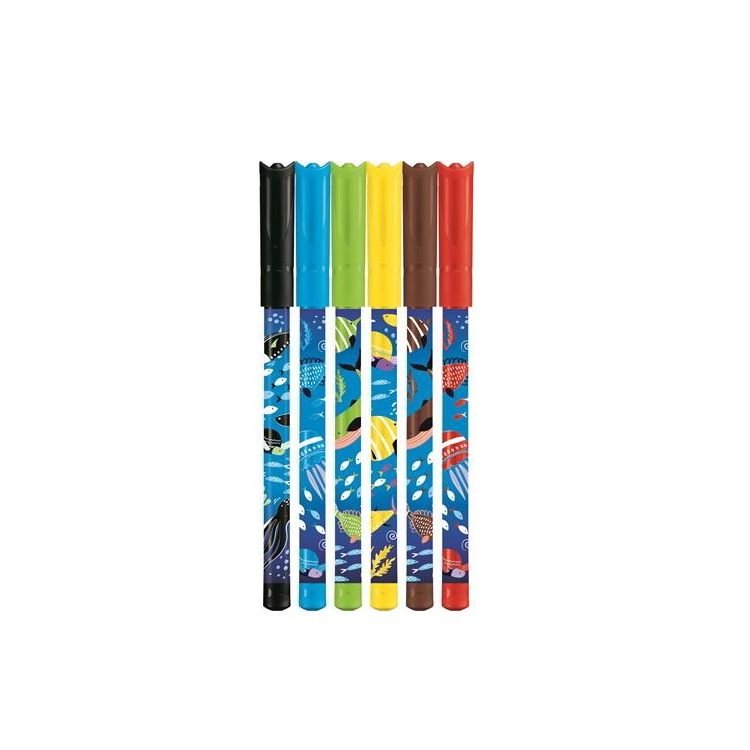 Maped Color'Peps Ocean Life Filctoll készlet - Vegyes színek (6 db / csomag) (845700)