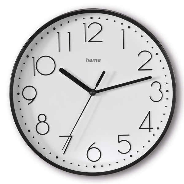 Hama Salina Orologio al quarzo Rotondo Nero, Bianco