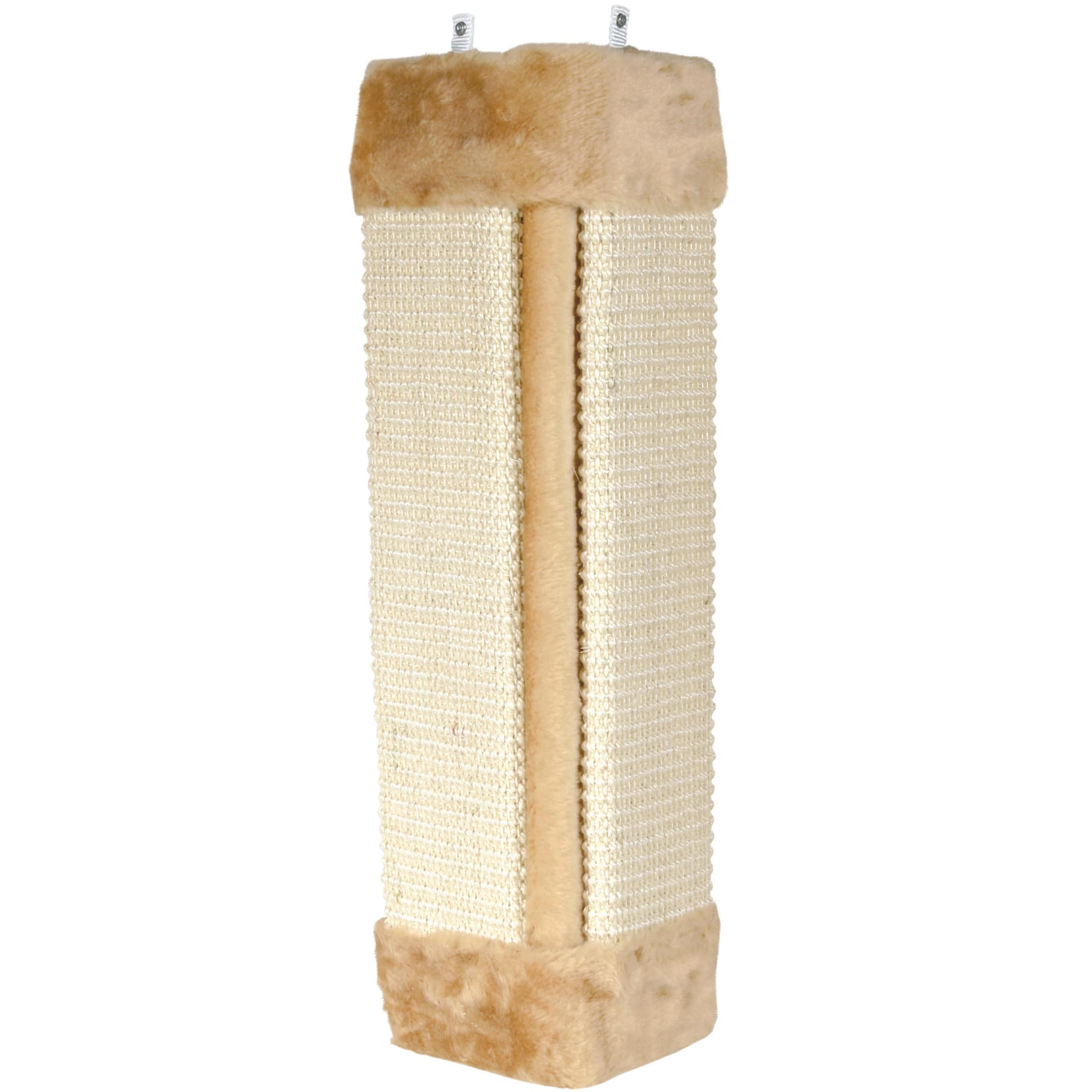 Trixie 111467 Macska Körömélező sarok kaparófa plüssel 23 x 49 cm - Bézs (111467)