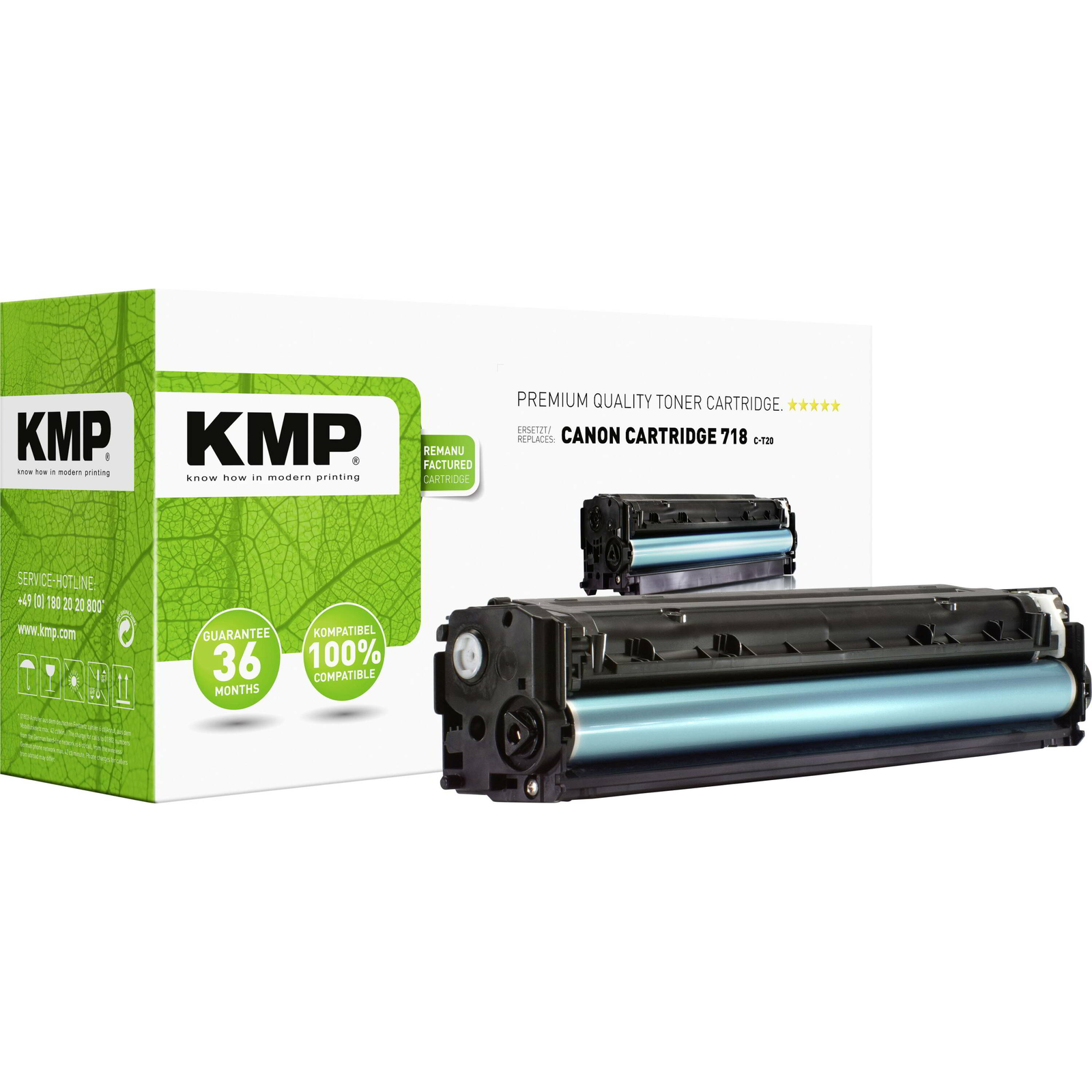 KMP (Canon 718) Toner Cián (1218,1003)
