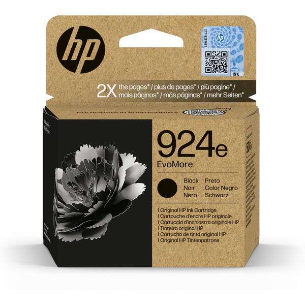 HP No.924e Zwart EvoMore 1.000 pagina`s (Origineel)
