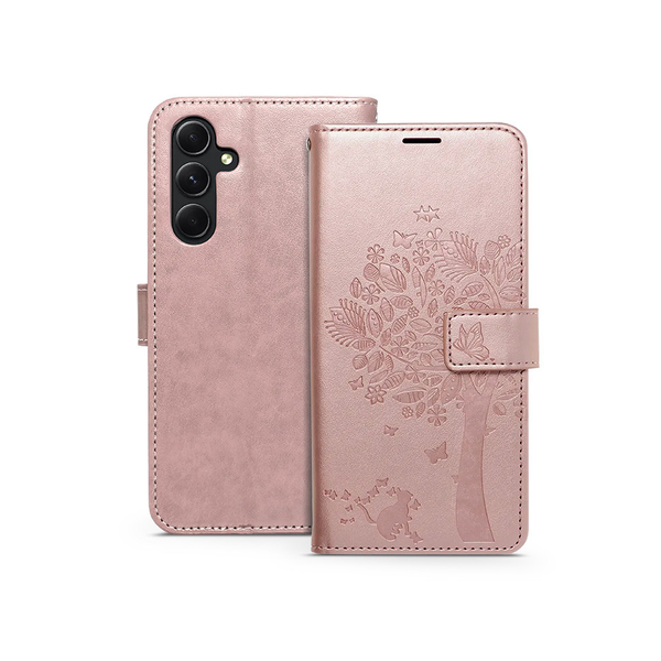 Mezzo Book Flip bőrtok - Samsung SM-A546 Galaxy A54 5G - rose gold