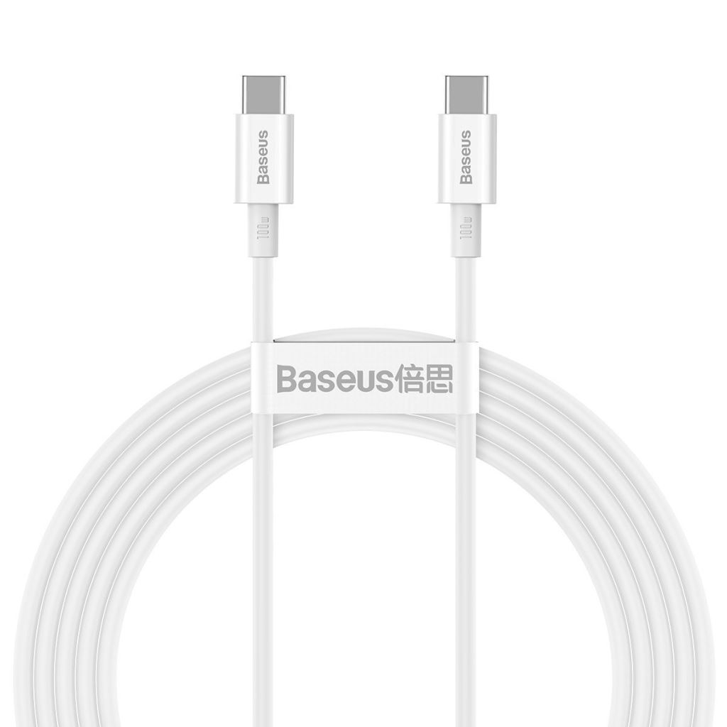 Baseus Superior sorozatú USB-C-USB-C kábel, 100 W, 2m, fehér (CATYS-C02 ) (CATYS-C02)
