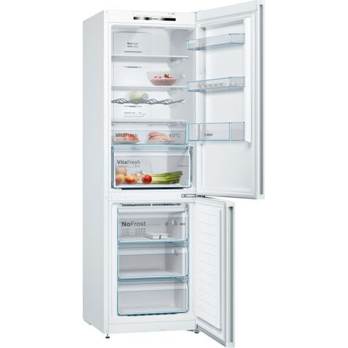 Bosch Serie 4 KGN36VWED combină frigorifică De sine stătător 326 L E Alb