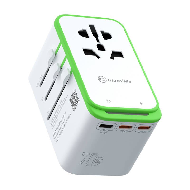 GlocalMe Roamplug utazóadapter 4G Wi-Fi hotspottal (Roamplug white)