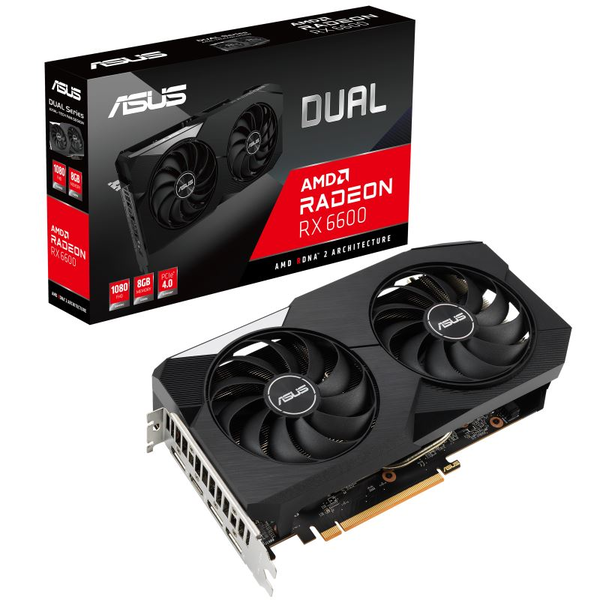 ASUS Dual -RX6600-8G AMD Radeon RX 6600 8 GB GDDR6