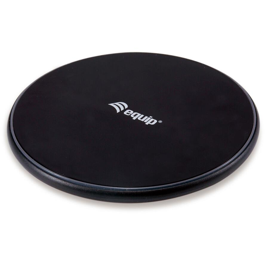 Equip 245501 mobiltelefon töltő Univerzális Fekete USB Vezeték nélkül tölthető Beltéri (245501)