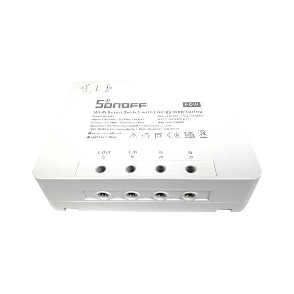 Sonoff POW (R3) Wi-Fi-s távvezérelhető okosrelé fogyasztásmérővel (SON-REL-POW-R3 / POWR3) (SON-REL-POW-R3)