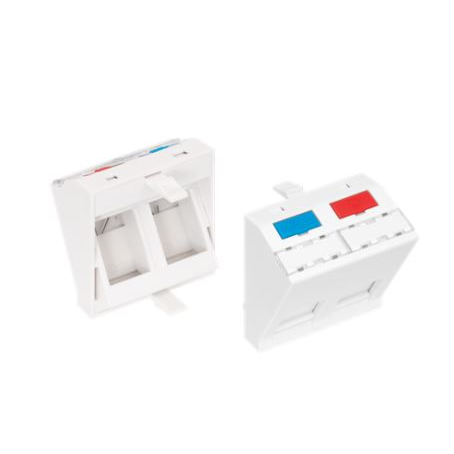 Nikomax Mosaic betét 45x45mm, 2 portos, döntött (NMC-PM2P-AF-WT)