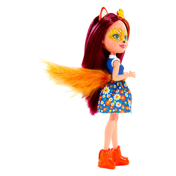 Mattel Enchantimals: Felicity Fox figura kék felsőben (FXM71)