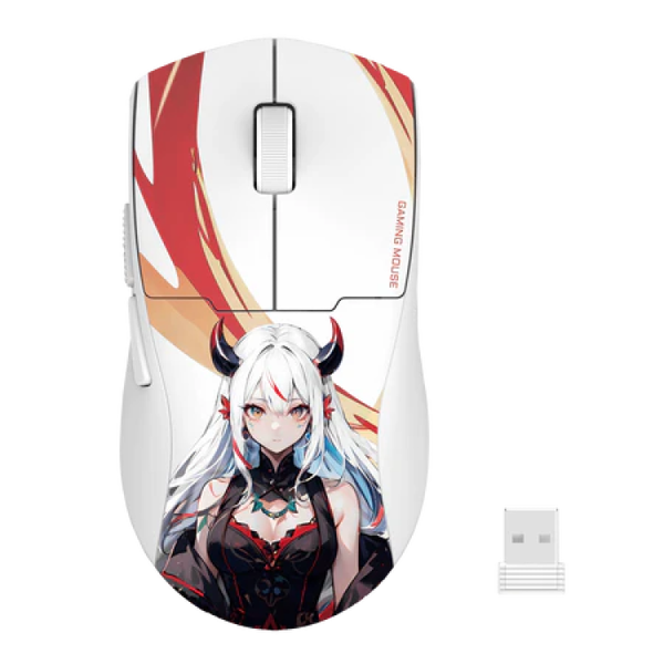 Redragon K1NG PRO MAX 1K Gaming Egér - 26000 DPI, Fehér Mintás