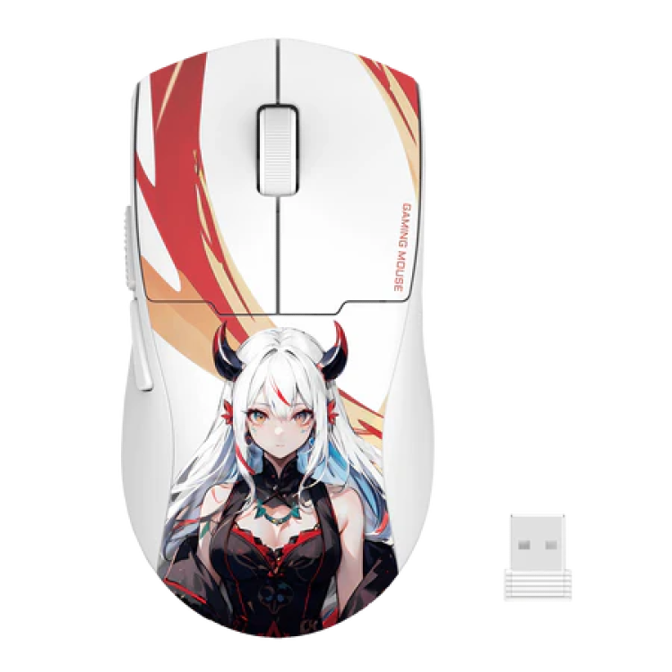 Redragon K1NG PRO MAX 1K Gaming Egér - 26000 DPI, Fehér Mintás (M918-AKG-PRO K1NG PRO MAX 1K)