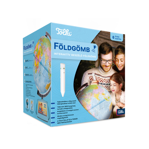 TOLKI Interaktív Földgömb LED világítással