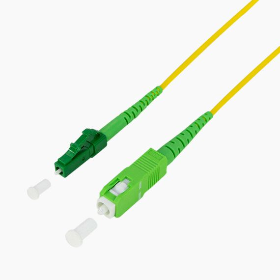 Logilink Fiber simplex patch cord, OS2 SM G.657.A2, SC/APC to LC/APC, 3 m