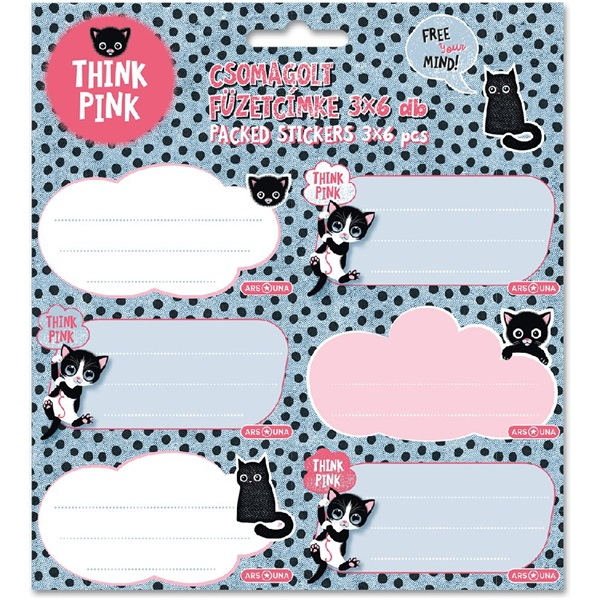 Ars Una Think-Pink 23 (5285) 3x6db füzetcímke (53832856)