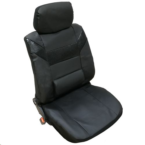 Homasita 56CS1263 8 részes fekete üléshuzat deréktámasszal