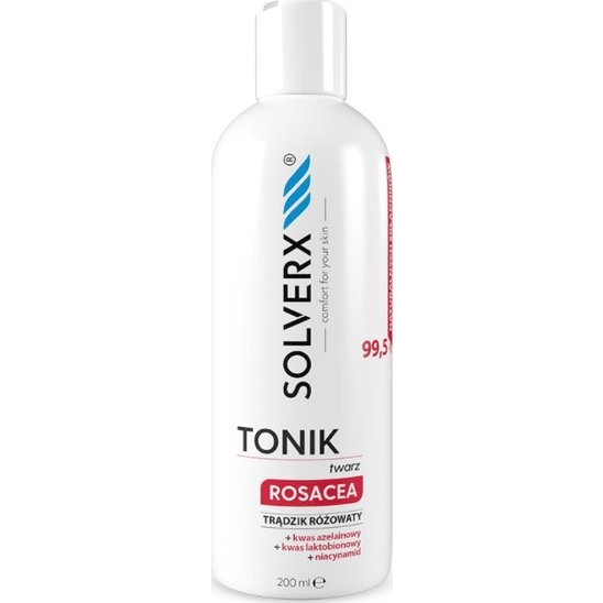 Solverx Rosacea Tonik do twarzy na trądzik różowaty 200 ml