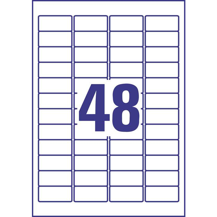 Avery L7912-10 63,5x33,9mm ultra ellenálló 240db-os etikett (7912-10)